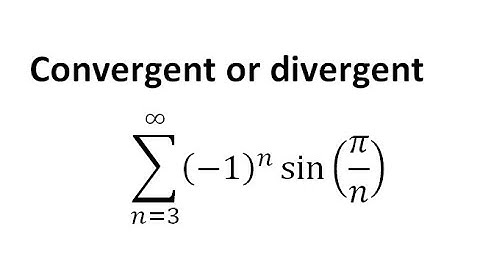 series (-1)^nsin(pi/n),convergent or divergent,alternating series test#shorts