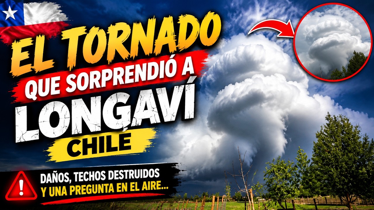 TORNADO EN LONGAVÍ CHILE DESTRUCCIÓN Y TECHOS VOLADOS MAULE ALERTA hoy 20 septiembre 2026 torbellino