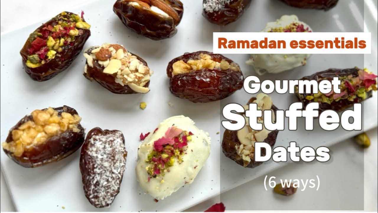 Quick and easy Stuffed dates | 6 ways | Ramadan edition | Easy Iftar ...