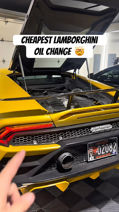 Cheapest Lamborghini Oil Change 🤯