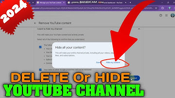 How to Permanently Delete YouTube Channel Or Temporary Hide Your Channel | Step by Step (v22)