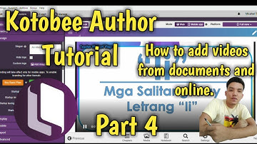 Kotobee Author Tutorial Part 4 - How to Add Videos