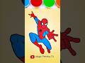 Spider-Man🪂#trending #cartoon #art #sand #forkids #magicpaintingtv #shortfeed #spiderman