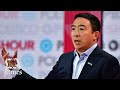 Andrew Yang is asked what’s it like to be the only candidate of color at the debate?