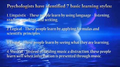 Advanced Intermediate English Listening and Reading Exercise 8 - Learning Styles