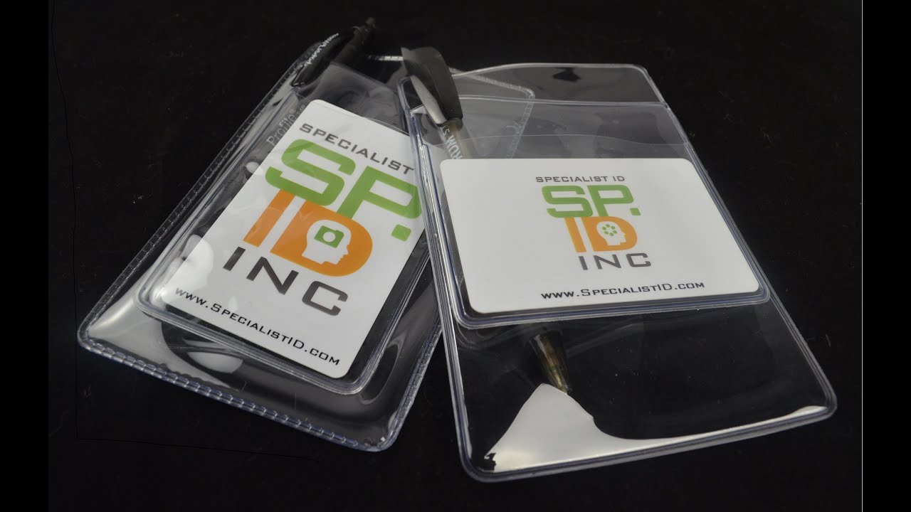 PPL63X Clear Vinyl Pocket Protector With ID Badge Holder by Specialist