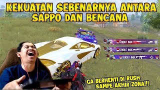 KEKUATAN SEBENARNYA ANTARA SAPPO DAN BENCANA 2 VS SQUAD RATA SEMUA!!!