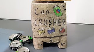 A Can Crusher Brick DIY