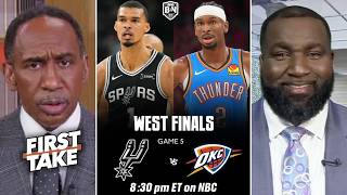 FIRST TAKE | I'm going with Wemby over SGA - Stephen A. Smith believes Spurs will beat Thunder today