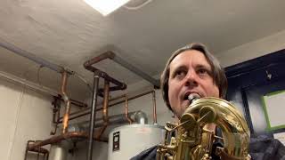 Baritone Sax Slaptongue Basement Pipes