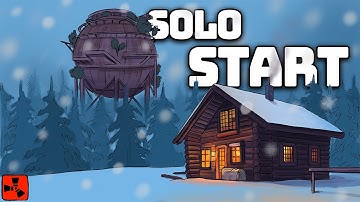 I Built an Amazing Solo Base with a Secret Loot Room - RUST