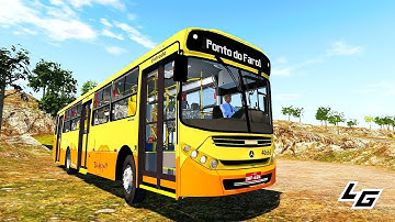 🔴Caio Apache Vip III OF-1721 BlueTec 5 no Proton Bus Simulator +G27 - Mapa Polo Industrial