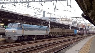 JR貨物 EF66-120 貨物列車 (1094レ EF66 100番台) JR東海 名古屋駅 貨物線