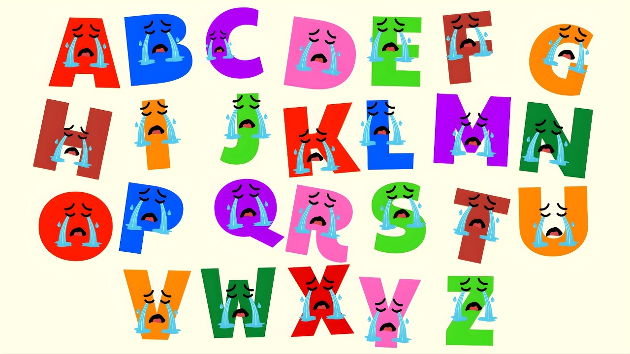 Плачущие буквы алфавита: песенки 😢🔤 | Звуки букв ABC для малышей и детей дошкольного возраста