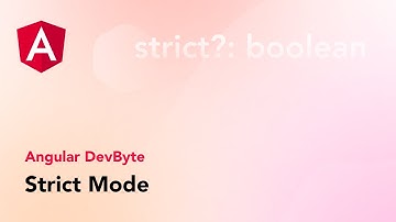 Angular - Strict Mode