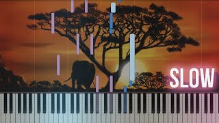 Toto - Africa | How To Play SLOW Piano Tutorial + Sheets