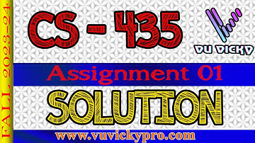 CS435 Assignment 01 Solution Fall 2023 | Cloud Computing Assignment | VU Vick