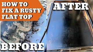 How to Clean a Rusty Flat Top Grill (Rusty Blackstone Griddle)