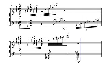 Atonal Etudes Op.32, No 1 for Arpeggios by eschn o em gee im back