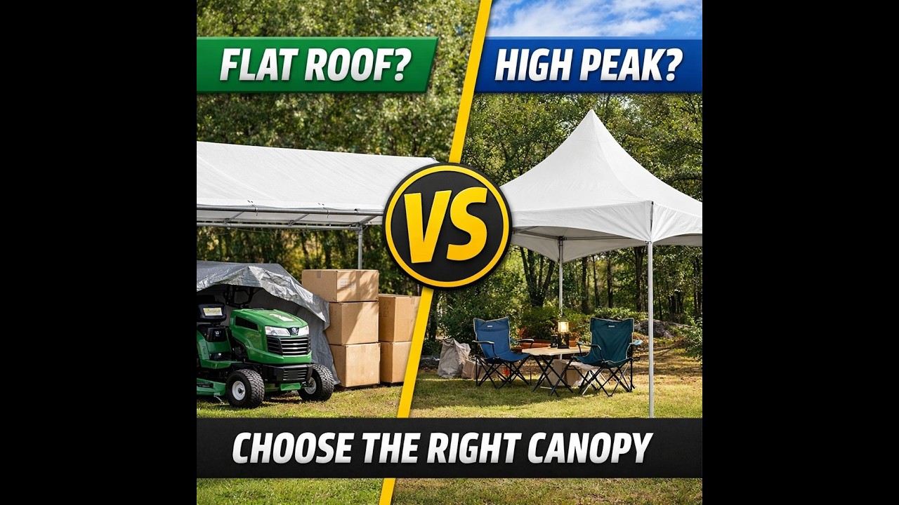 Build a Strong Outdoor Canopy That Lasts | Roof Types Explained