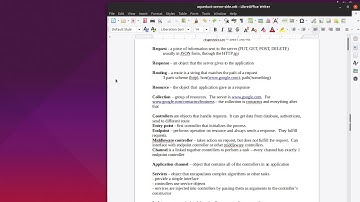 Server Side Dart:  06 Aqueduct Definition of terms
