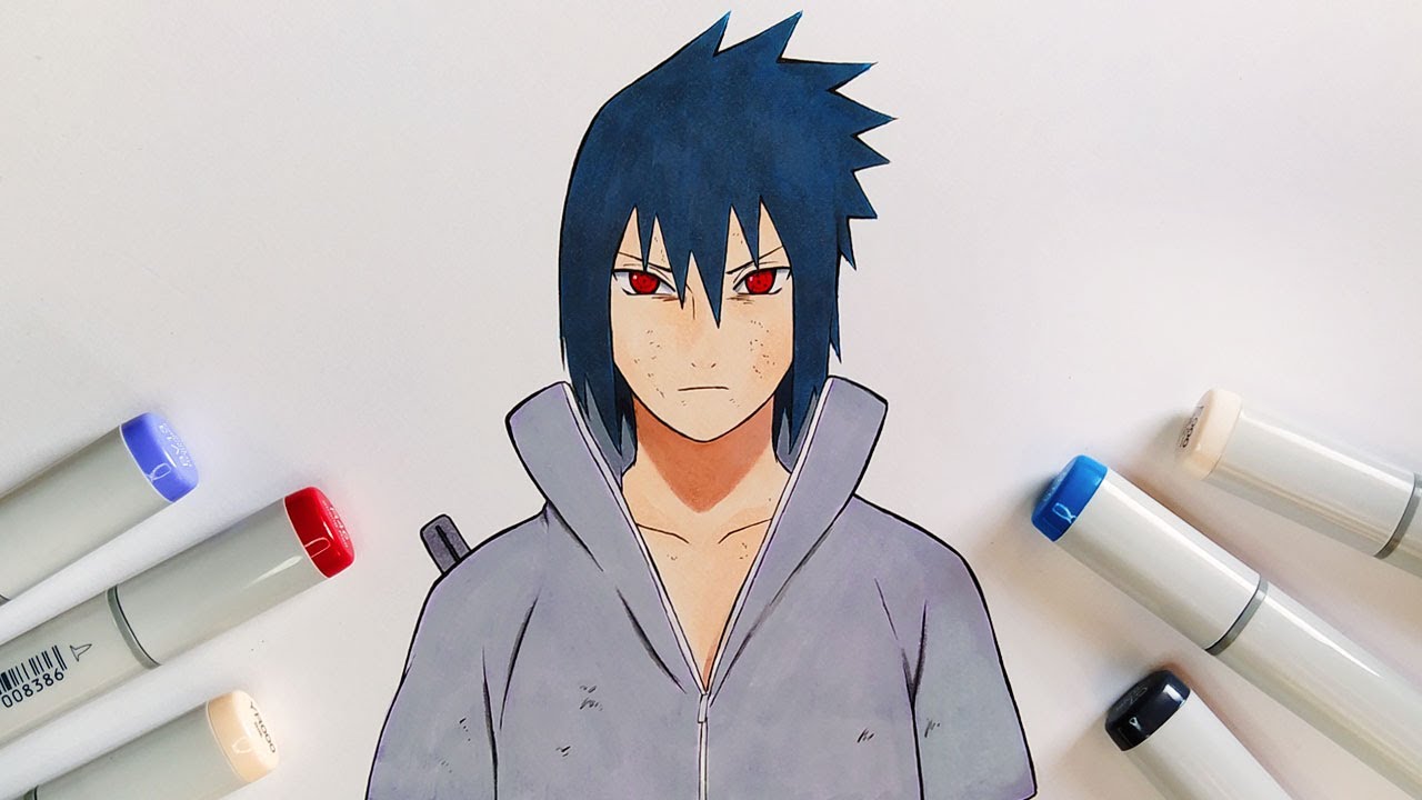 HOW TO DRAW SASUKE UCHIHA - NARUTO SHIPPUDEN 