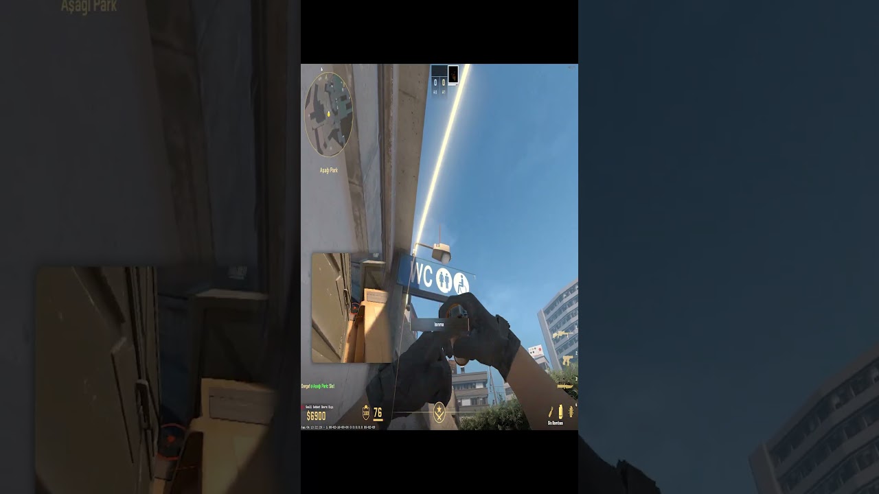 CS 2 Overpas: Bank smoke. 