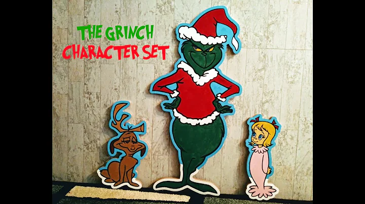 The Grinch Holiday Character Set Build with a CNC - Hand Painted