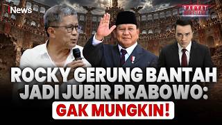 Rocky Gerung Dituding Jadi Jubir Prabowo: Dia Harusnya yang Jadi Jubir Saya | Rakyat Bersuara