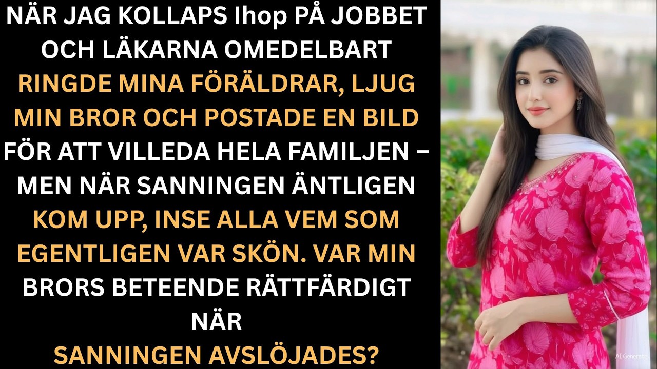 Jag vaknade på akuten med slangar i armen, och det första jag såg var min brors Instagram-story – en bild på mig medvetslös och texten: ”Vissa människor gör vad som helst för uppmärksamhet.” Min...