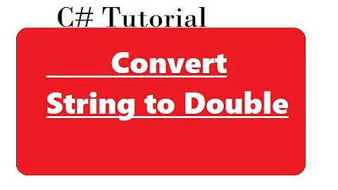 Convert String to Double in C#