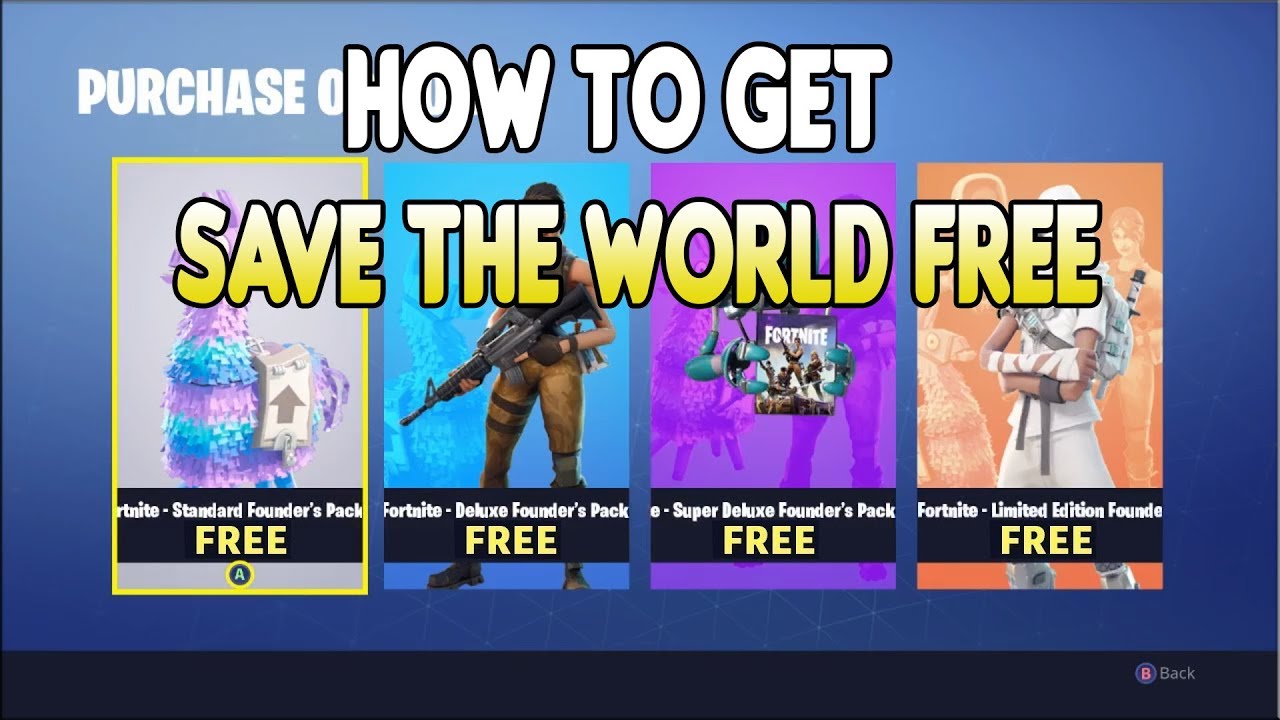 HOW TO GET SAVE THE WORLD FREE ON FORTNITE *UPDATED TUT ... - 1280 x 720 jpeg 143kB