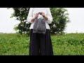 かぎ針編み スワン糸 DAISOバッグ底 繭玉バッグ編みました crochet