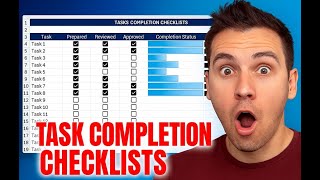 Tasks Completion Checklist in Excel