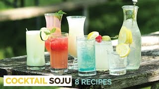 SOJU COCKTAIL 8 Delicious Recipes - Crazy Korean Cooking