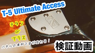 【検証動画】ESP T-5 Neck Set Plate チタン製とブラス製弾き比べ！