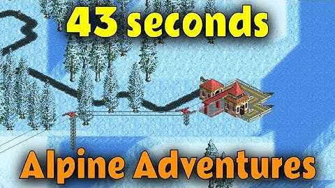 Beating Alpine Adventures in 43 seconds - OpenRCT2 speedrun