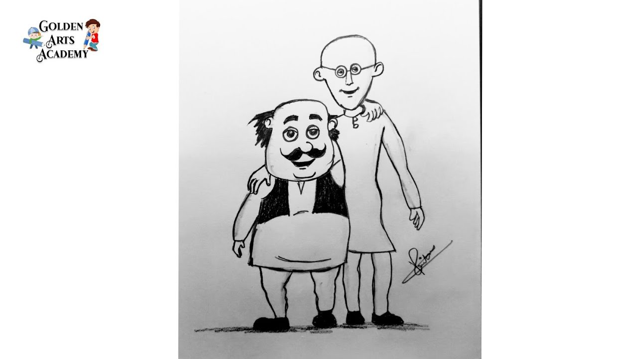 Motu Patlu Beginning Drawing for Kids 6