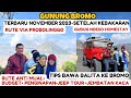 Gunung bromo terbaru 2023  bromo terkini setelah kebakaran  gubug ndeso homestay jeep tour bromo