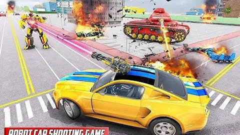 Police Tank Robot Eagle Transform Car war Game