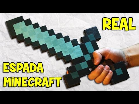 Cómo Hacer la Espada de Minecraft Real Casera| Espada de papel - YouTube