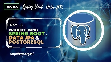Project Using Spring Boot, Data JPA and PostgreSQL || @Telusko Challenge || Tutorials with Sanju