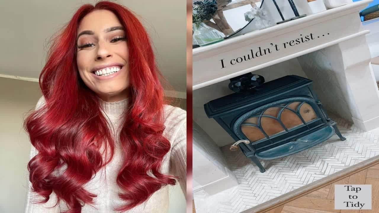 TAP TO TIDY Stacey Solomon reveals incredible fireplace transformation calling the clean up ‘like po