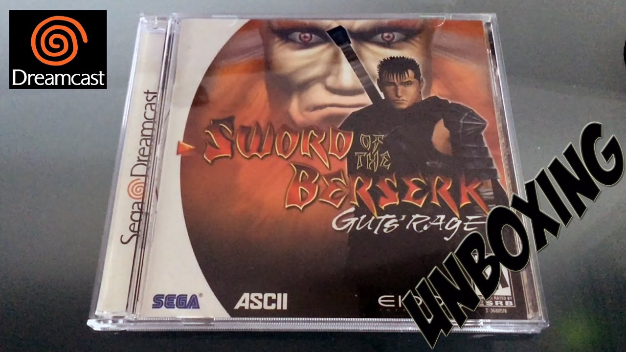 Sword of the Berserk Guts Rage Dreamcast NTSC US Version Unboxing and