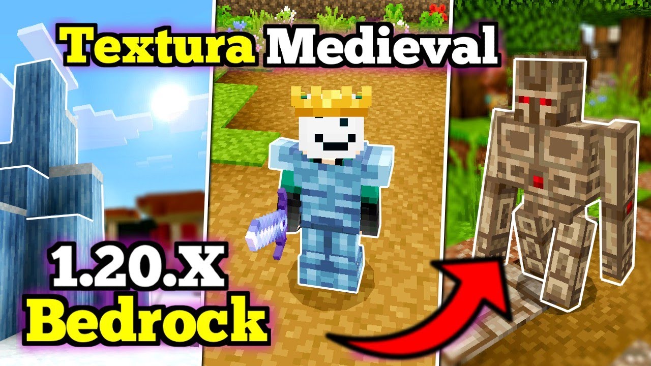  textura medieval x16 realista para minecraft pe 1 20 x la mejor