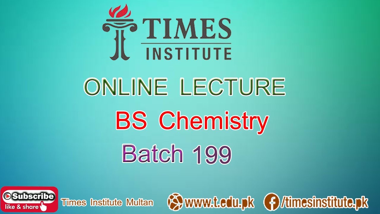 BS Chemistry 199 (Fundamental Inorganic Chemistry-Lecture 1)