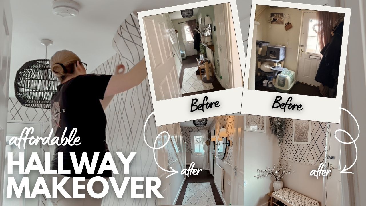 EXTREME Hallway Makeover on a Budget | 3 Day DIY Glow Up