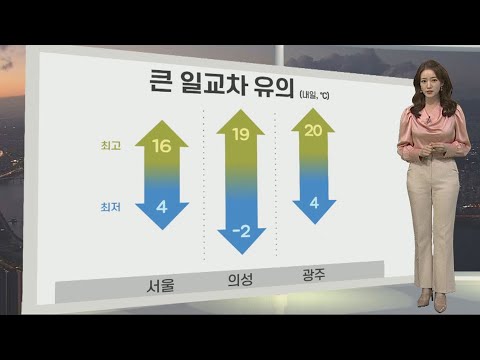 [생활날씨] 내일 대체로 맑아…큰 일교차, 아침 쌀쌀 / 연합뉴스TV (YonhapnewsTV)
