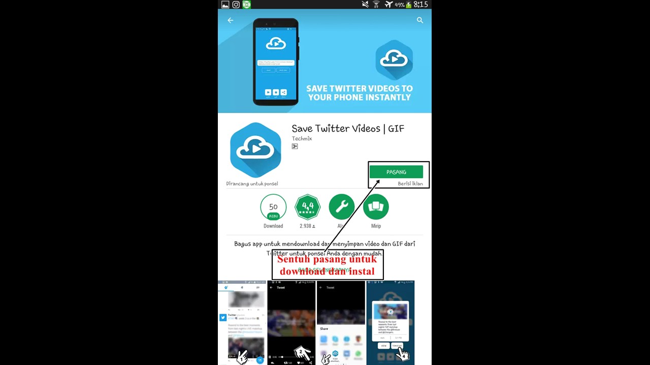 how to download twitter videos on android