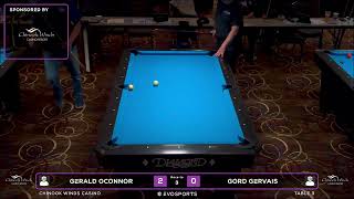 GERALD OCONNOR vs GORD GERVAIS - WBCA 9 BALL 2025 - TABLE 3 | EvoSports